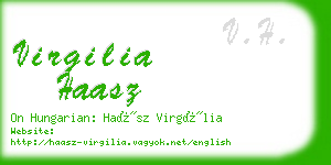 virgilia haasz business card